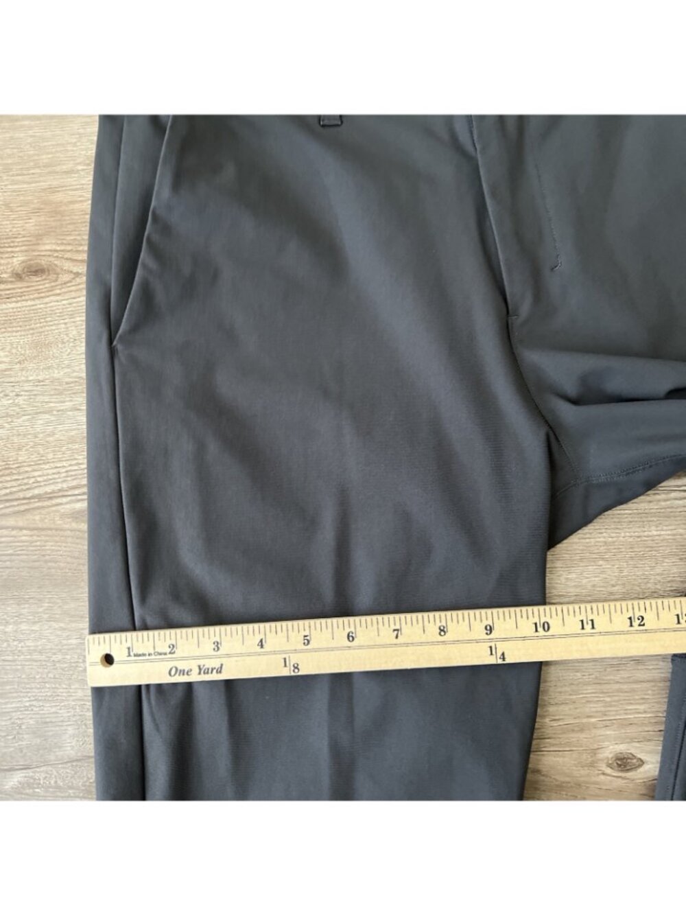 Lululemon Commission Pants Mens 32x29 Dark Gray Slim Fit Warpstream - Picture 10 of 16